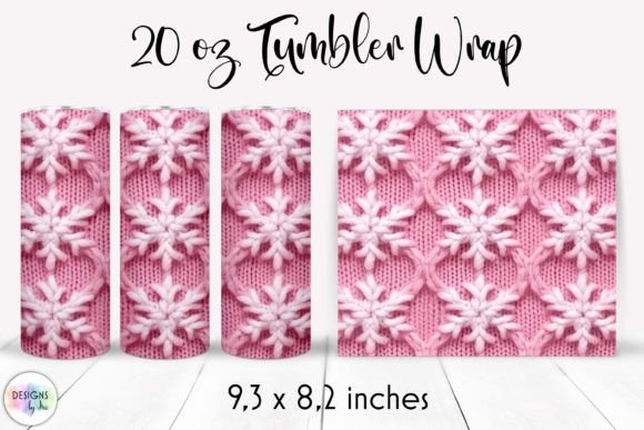 Cosy Winter Tumbler Wrap Knitted Texture