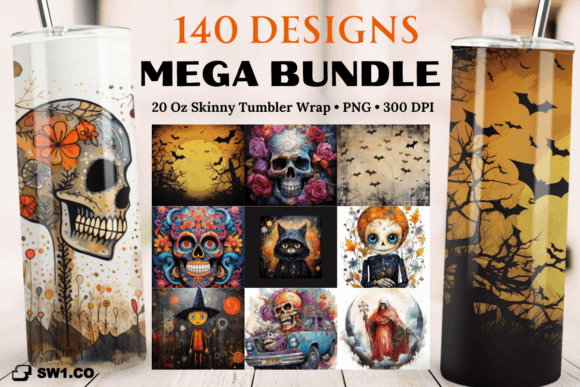 Halloween Tumbler Sublimation Bundles