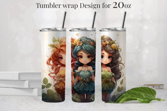 Mermaid Tumbler Design for 20oz, PNG 3