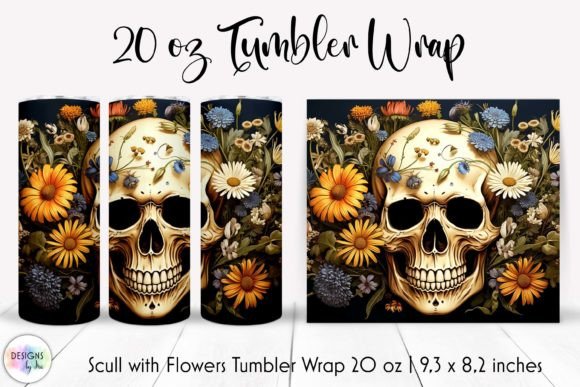 Vintage Halloween Tumbler Wrap Design