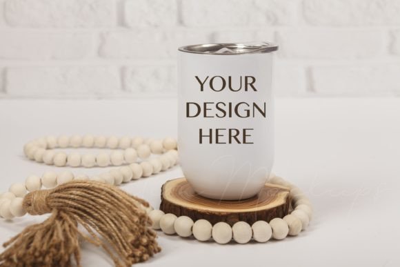 Wine Tumbler Mockup 12 Oz
