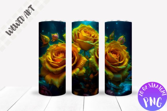 Yellow Roses Tumbler Wrap